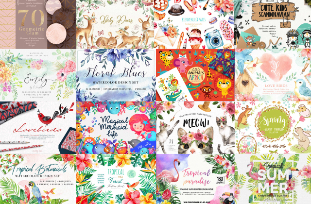96% OFF 74 Fonts & 2,400+ Graphics from TheHungryJPEG!